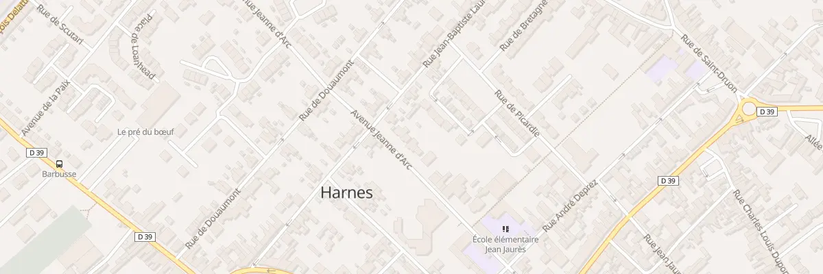 Plan du 19 Rue Jeanne d’Arc à Harnes