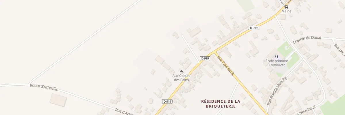 Plan du 92 Rte d’Arras à Bois-Bernard