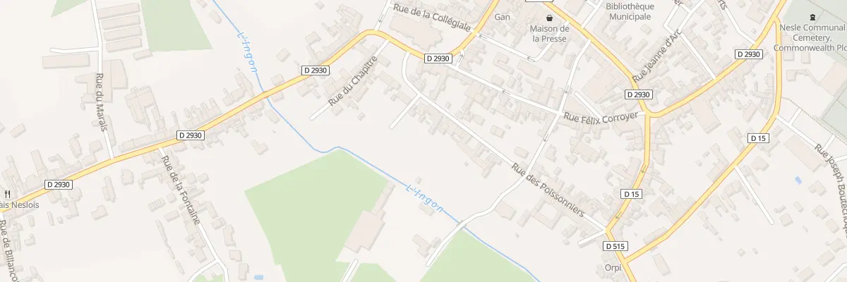 Plan du 27 Rue des Poissonniers à Nesle