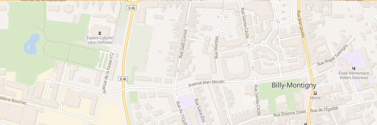 Plan du 20 Rue Carnot à Billy-Montigny