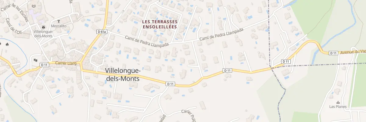 Plan du 8 Cami de Pedra Llampada à Villelongue-dels-Monts