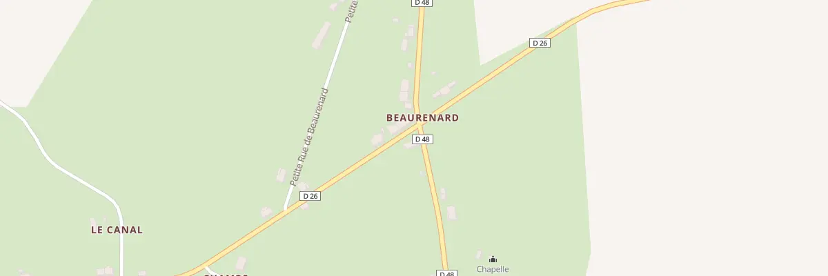 Plan du 93 Beaurenard à Saint-Hilaire-de-Gondilly