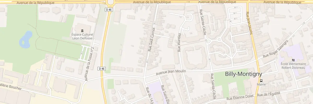 Plan du 22 Rue Carnot à Billy-Montigny