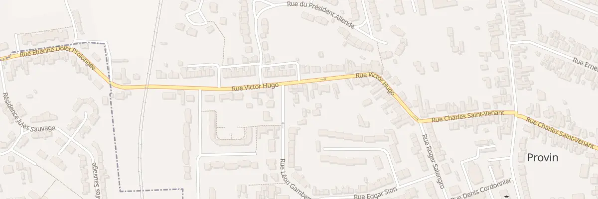 Plan du 49 Rue Victor Hugo à Provin