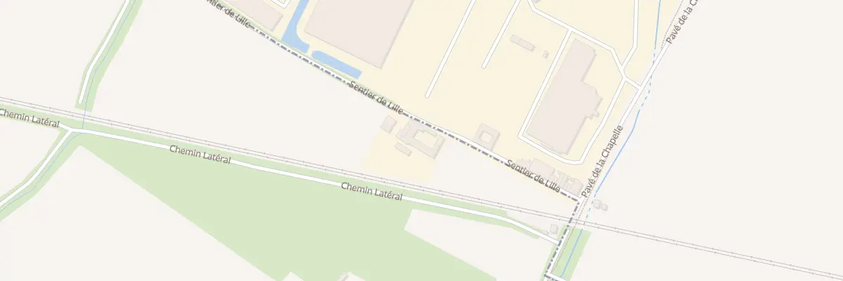 Plan du 2 Sen de Lille à La Chapelle-d’Armentières