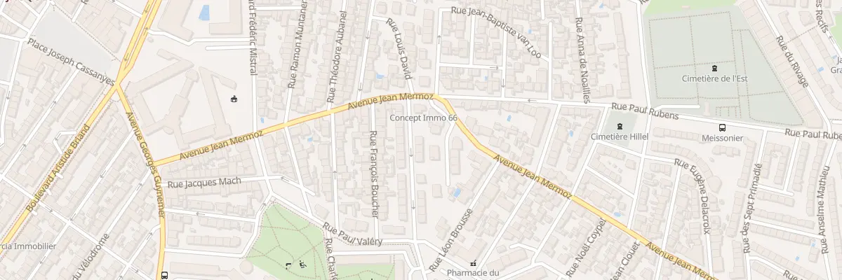 Plan du 9 Rue Théodore Chasseriau à Perpignan