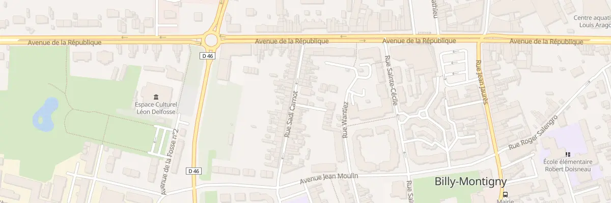 Plan du 40 Rue Carnot à Billy-Montigny