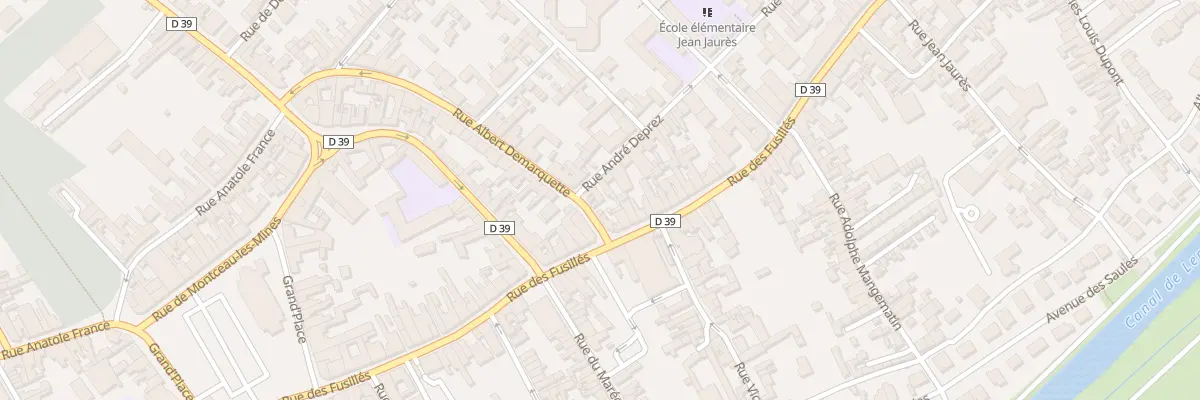 Plan du 54 Rue Albert Demarquette à Harnes