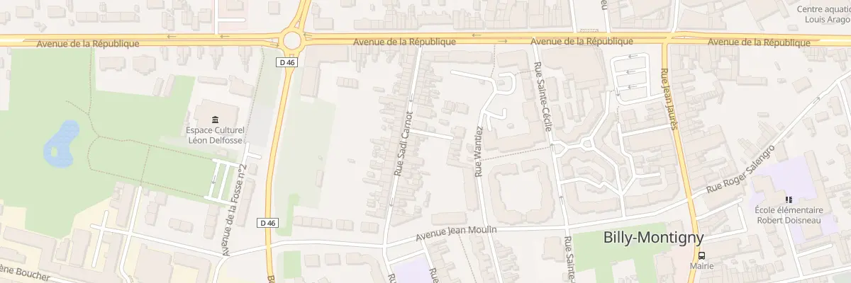 Plan du 36 Rue Carnot à Billy-Montigny