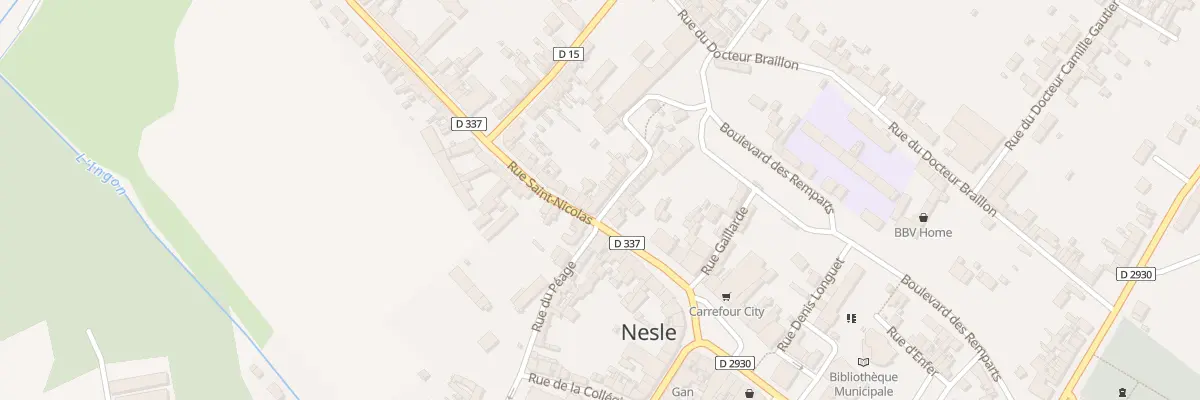 Plan du 6 Rue Saint Nicolas à Nesle