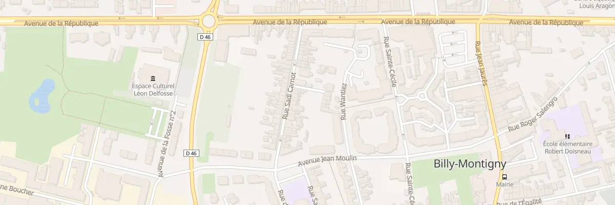 Plan du 32 Rue Carnot à Billy-Montigny