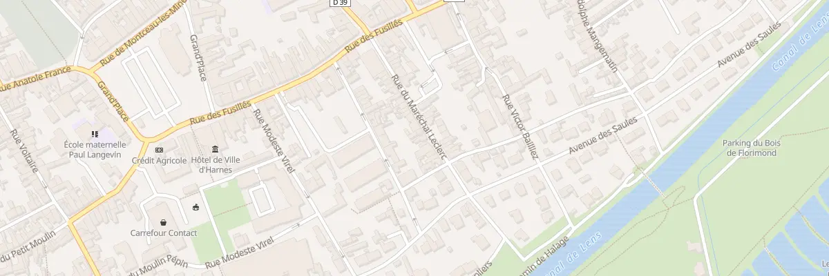 Plan du 29B Rue du Maréchal Leclerc à Harnes