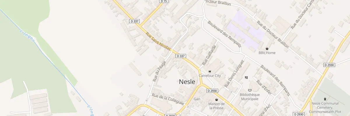 Plan du 3 Rue Saint Nicolas à Nesle