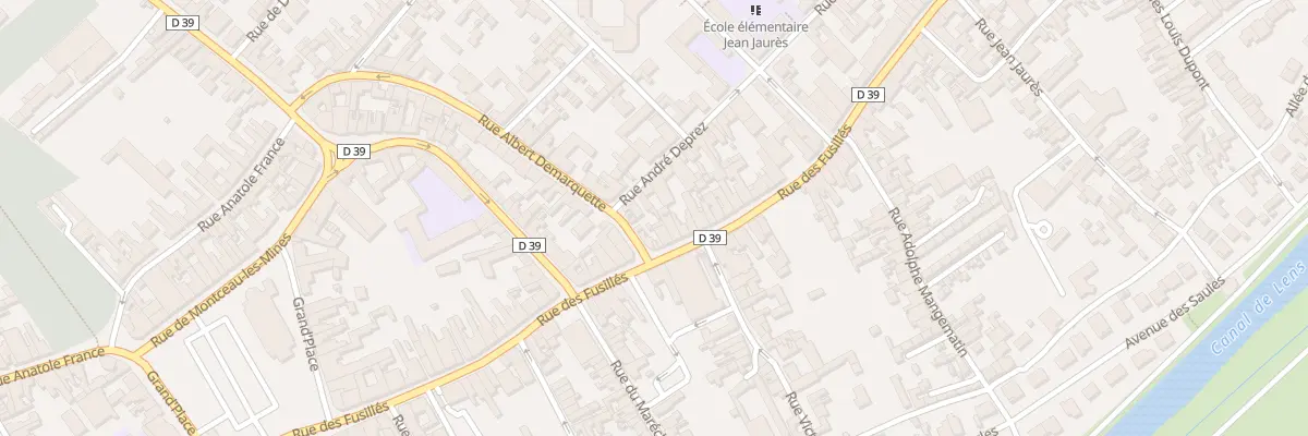 Plan du 106 Rue des Fusillés à Harnes