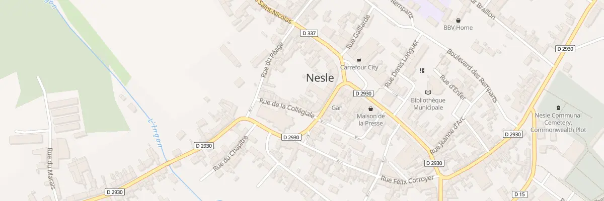 Plan du 6 Rue de la Collégiale à Nesle