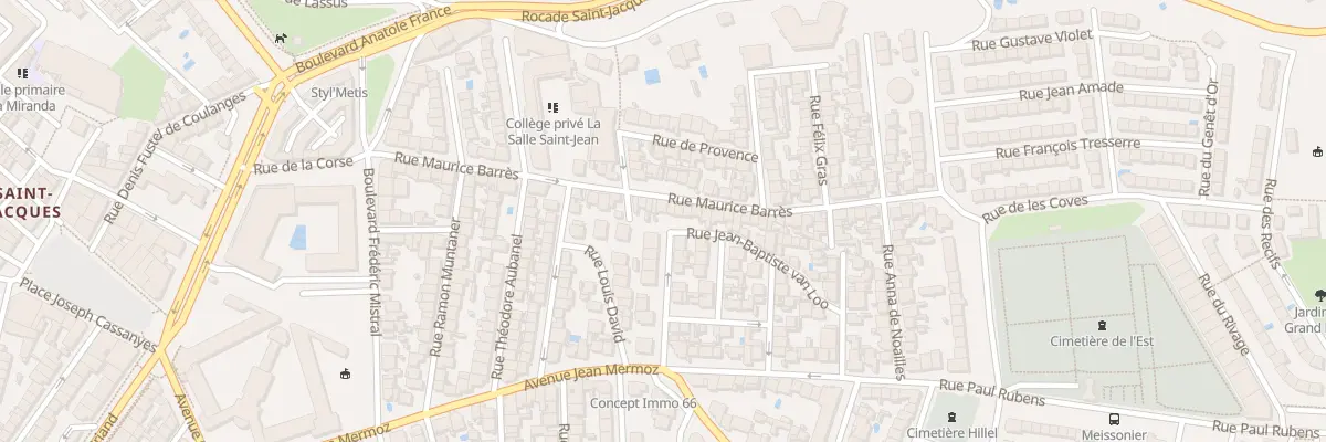 Plan du 42 Rue Maurice Barrès à Perpignan