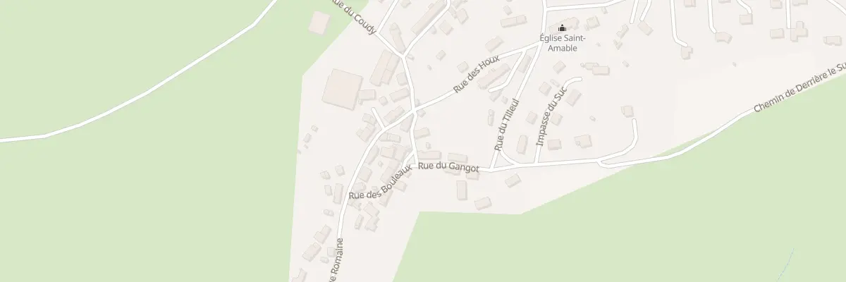 Plan du 9007 Rue du Gangot à Pulvérières
