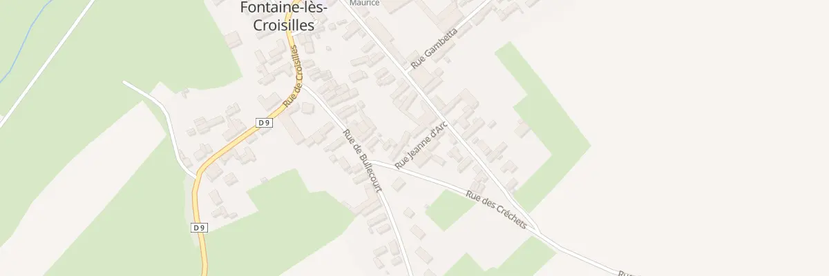 Plan du 3 Rue Jeanne d’Arc à Fontaine-lès-Croisilles