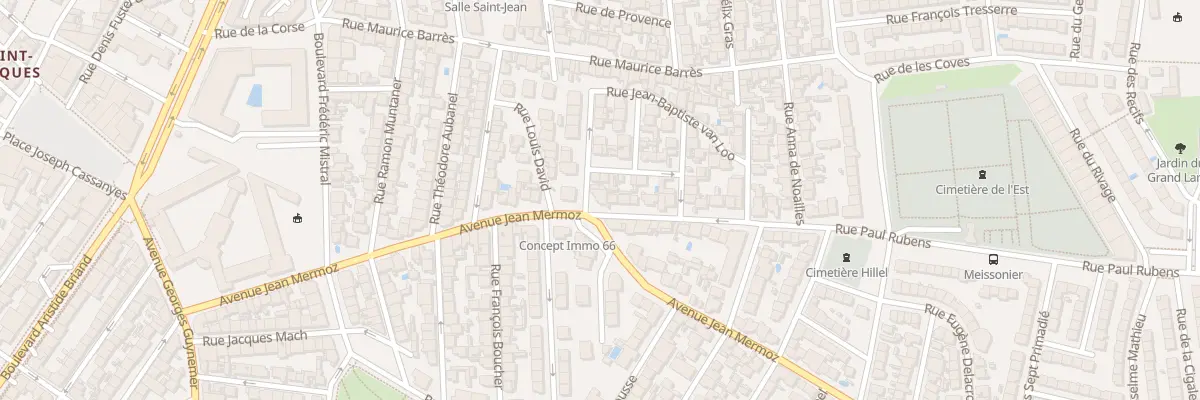 Plan du 1 Rue Paul Rubens à Perpignan