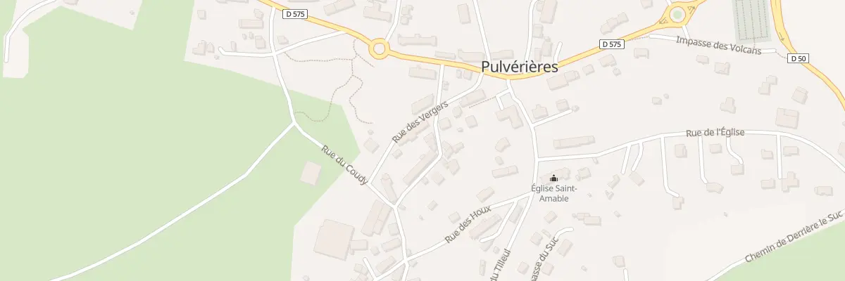 Plan du 9005 Rue des Vergers à Pulvérières