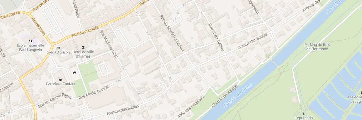 Plan du 45 Rue du Maréchal Leclerc à Harnes