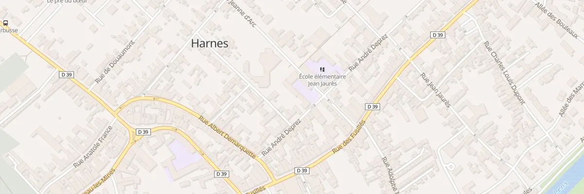 Plan du 22 Rue Andre Deprez à Harnes