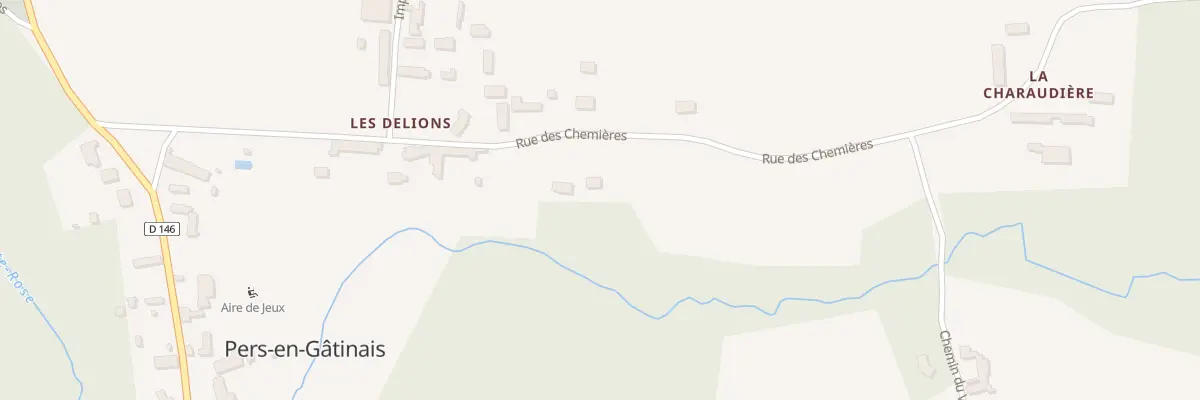 Plan du 10 Rue des Chemières à Pers-en-Gâtinais