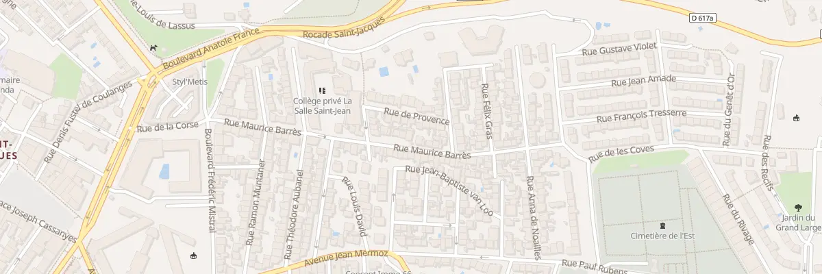 Plan du 35 Rue Maurice Barrès à Perpignan