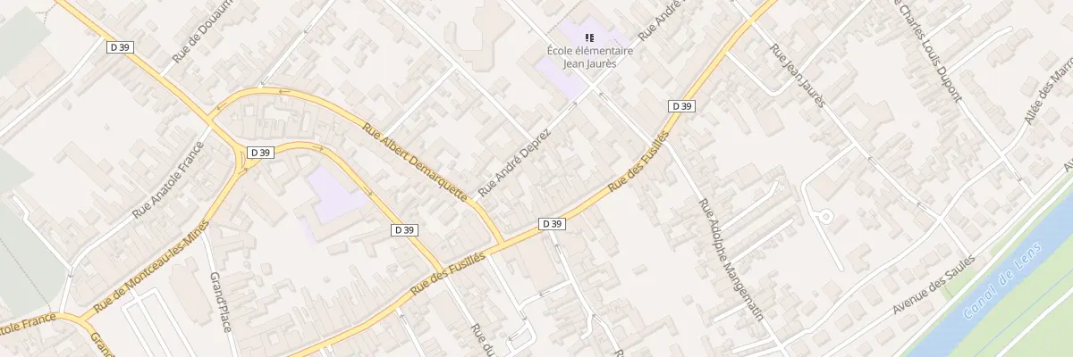 Plan du 114T Rue des Fusillés à Harnes