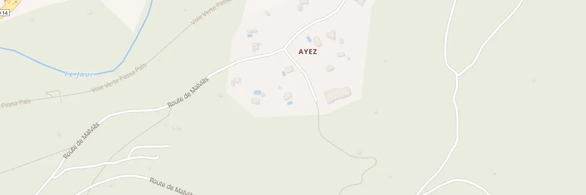 Plan du 5664F Ayez à Olargues