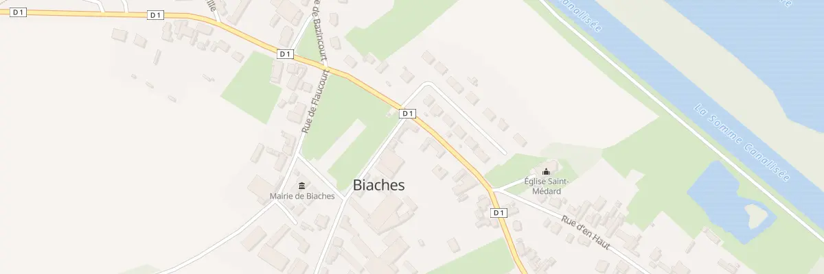 Plan du 1 Rue de Péronne à Biaches