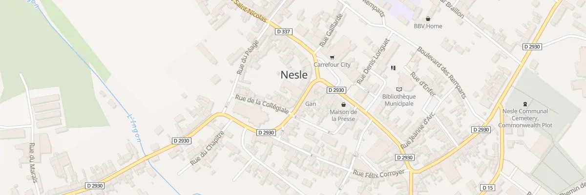 Plan du 6 Rue de la Monnaie à Nesle