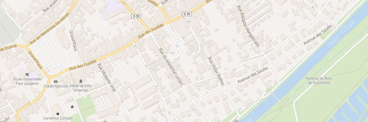 Plan du 26B Rue du Maréchal Leclerc à Harnes