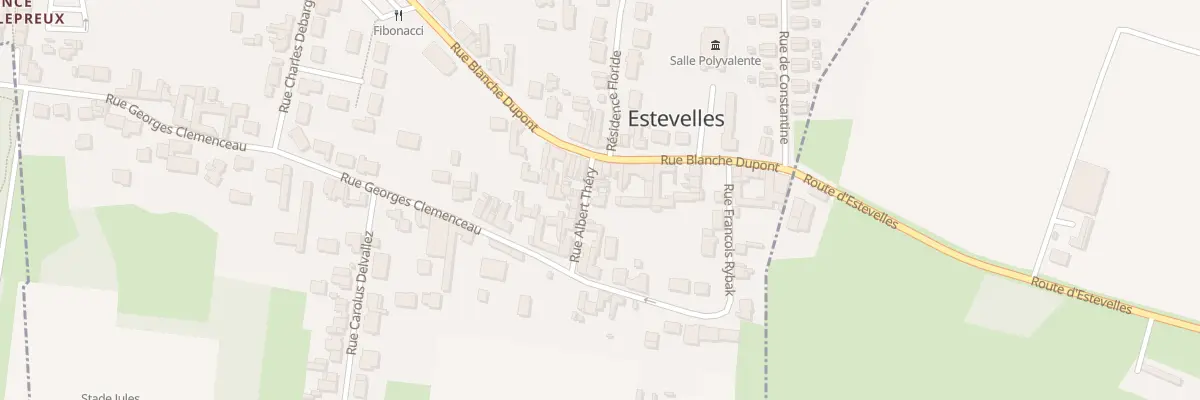 Plan du 1 Rue Alfred Théry à Estevelles