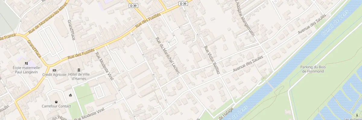Plan du 32 Rue du Maréchal Leclerc à Harnes