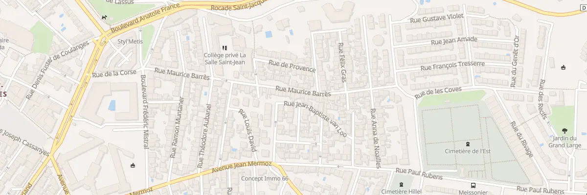 Plan du 50 Rue Maurice Barrès à Perpignan