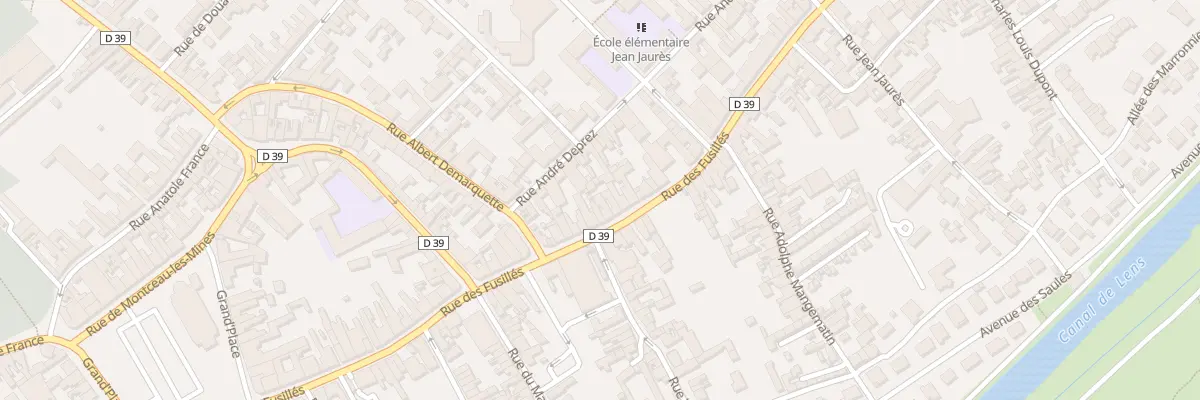 Plan du 118 Rue des Fusillés à Harnes