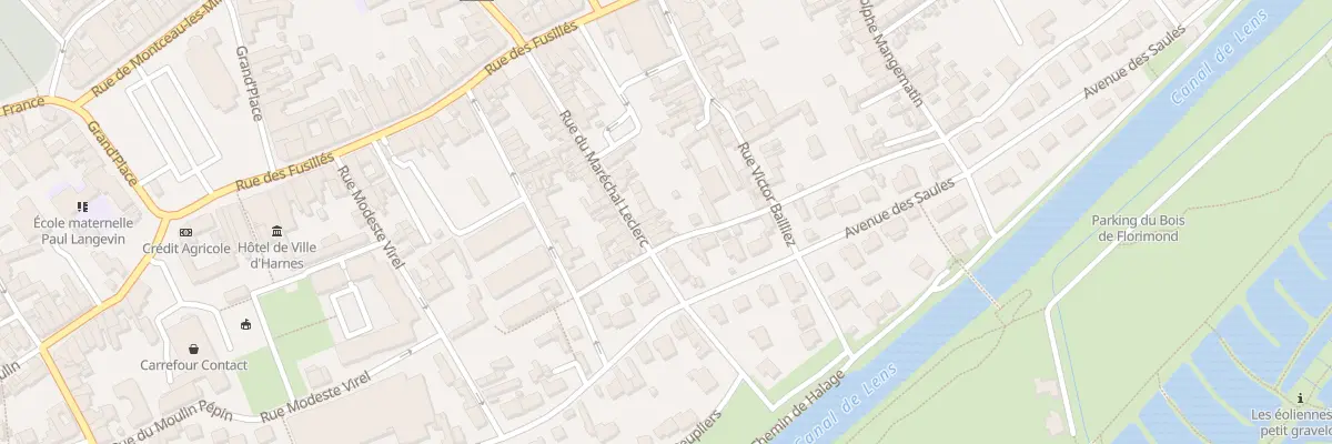 Plan du 40 Rue du Maréchal Leclerc à Harnes
