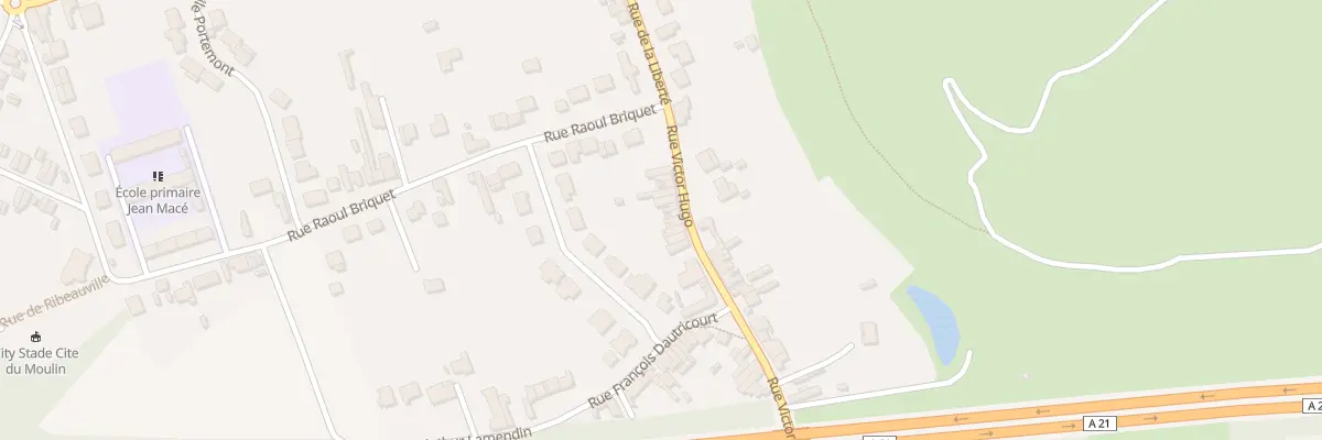Plan du 75 Rue Victor Hugo à Fouquières-lès-Lens