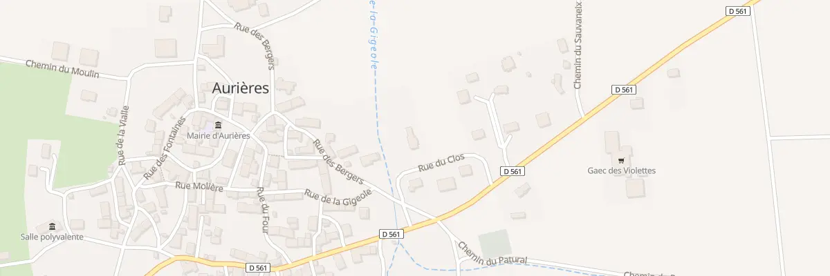 Plan du 5222 Le Clos à Aurières