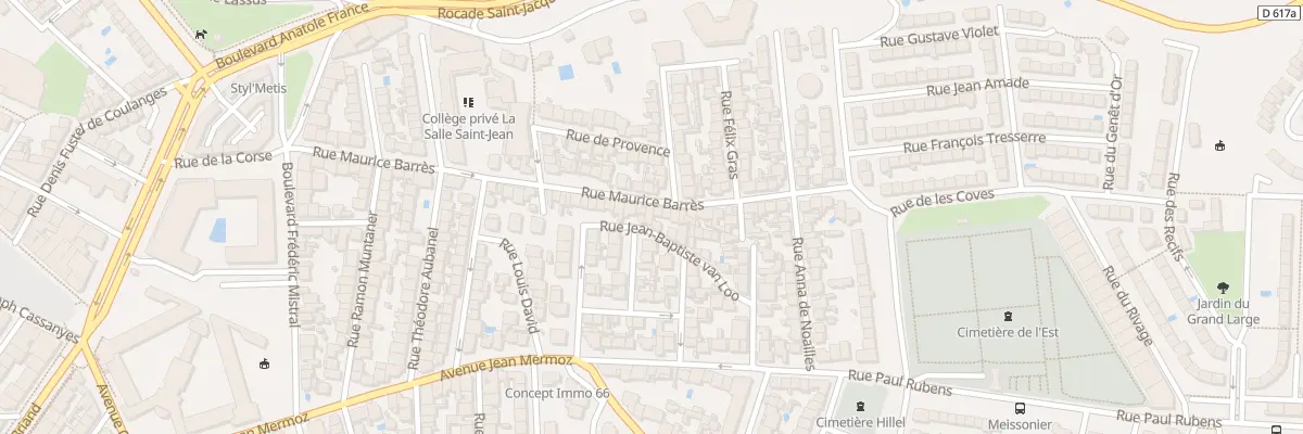 Plan du 56 Rue Maurice Barrès à Perpignan