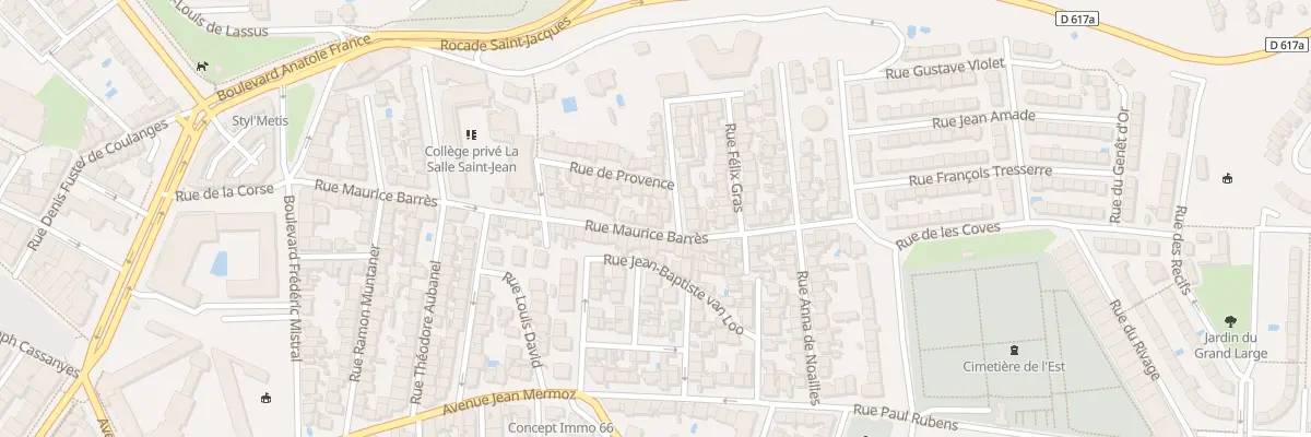 Plan du 41 Rue Maurice Barrès à Perpignan