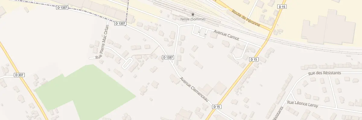 Plan du 6 Av Clemenceau à Nesle