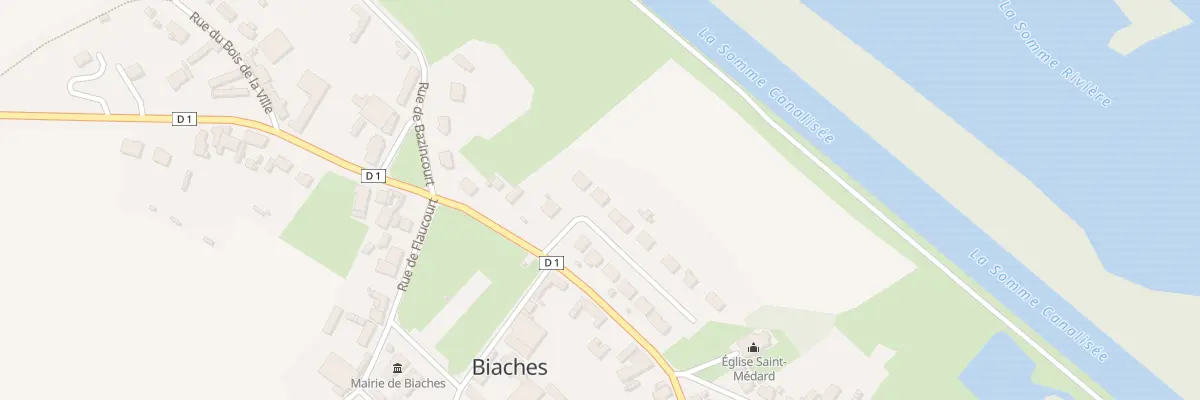 Plan du 6 Rue de la Fontaine à Biaches