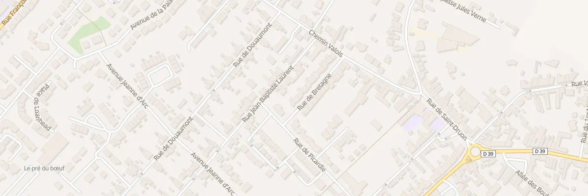 Plan du 2 Rue de Bretagne à Harnes