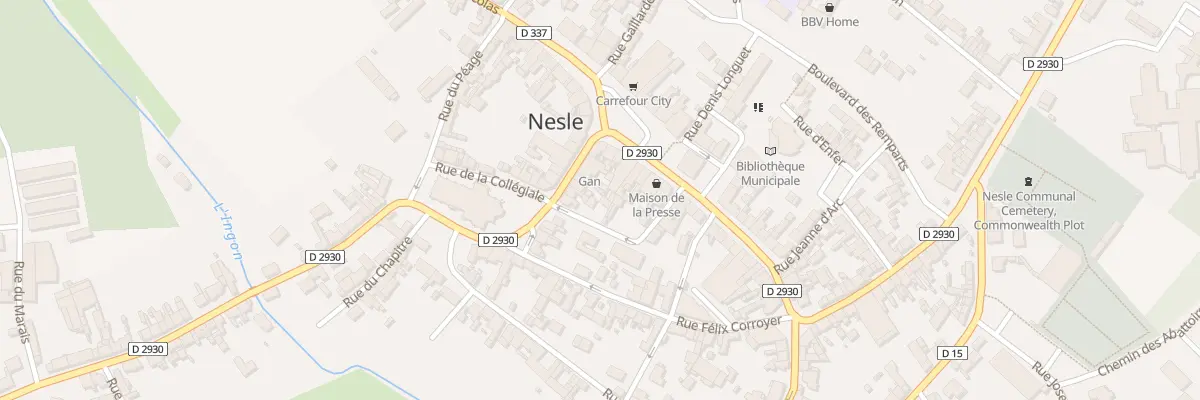 Plan du 5 Rue de la Monnaie à Nesle
