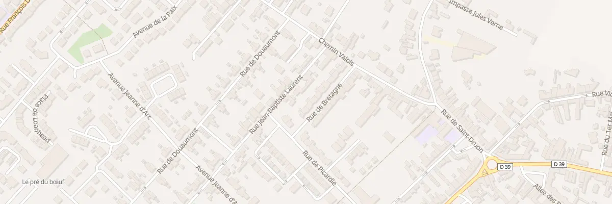 Plan du 4 Rue de Bretagne à Harnes