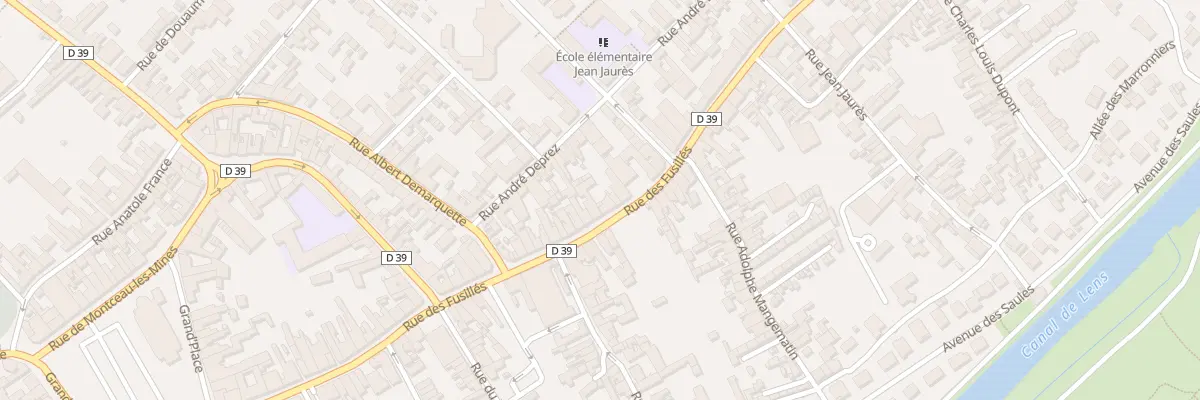 Plan du 124 Rue des Fusillés à Harnes