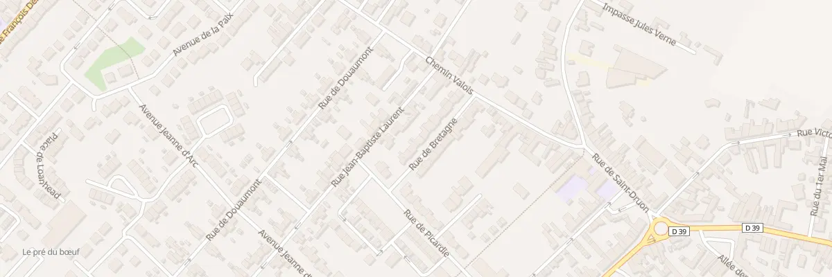 Plan du 6 Rue de Bretagne à Harnes
