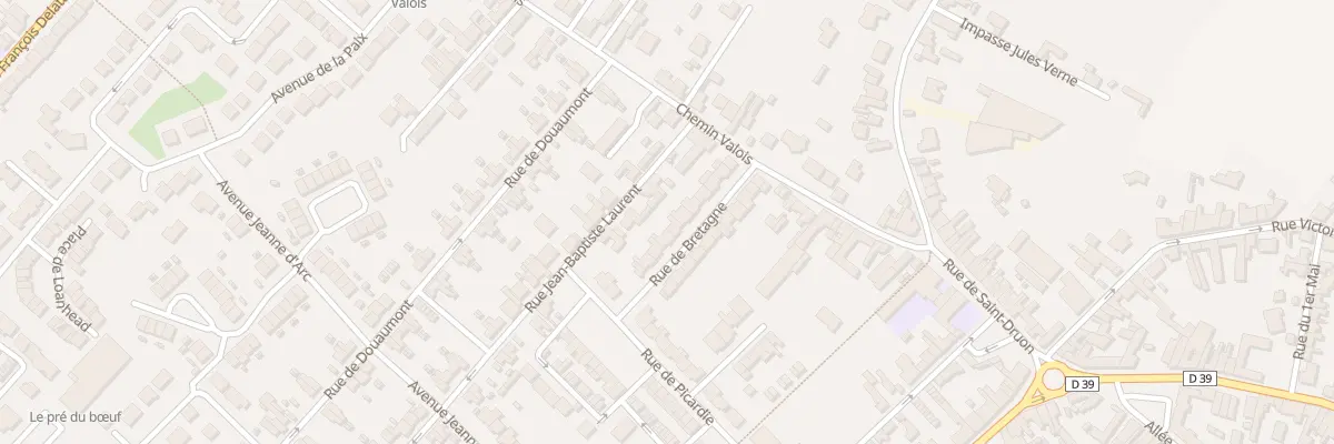 Plan du 8 Rue de Bretagne à Harnes
